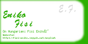 eniko fisi business card